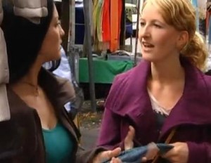 Jojo auf dem Wochenmarkt