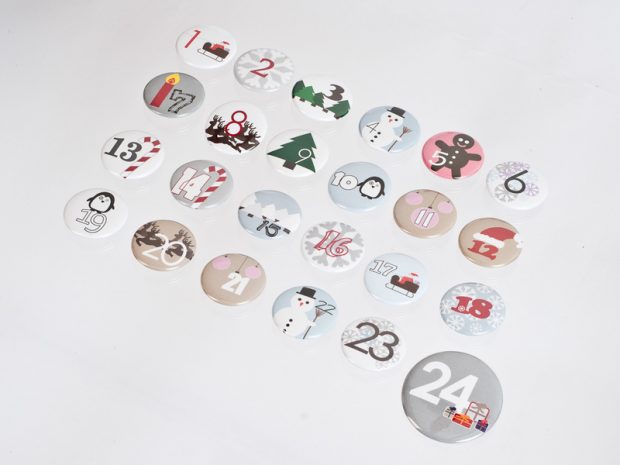 Adventskalender Buttons Adventskalender Buttons