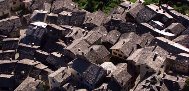 Szwajcaria z lotu ptaka - domy