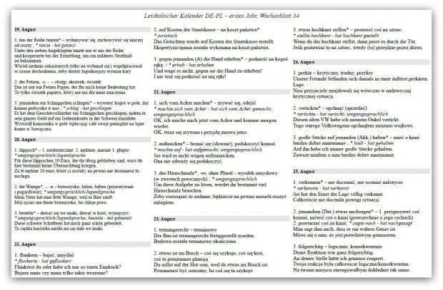 Lexikalischer Kalender 2