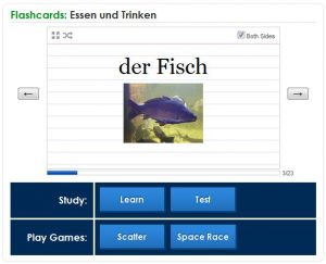 Fiszki - język niemiecki - flashcards