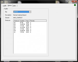 Keymaster - zrzut ekranu