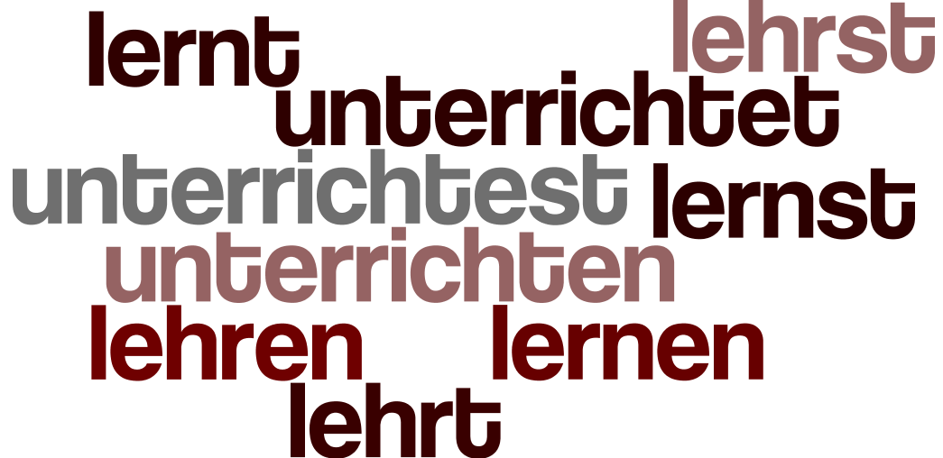 lehren, lernen i unterrichten
