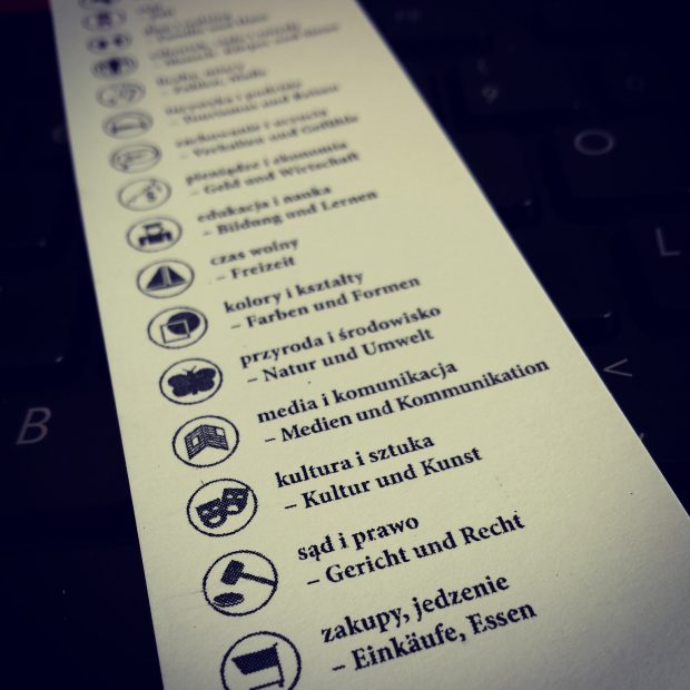 Niemiecki w karteczkach - kategorie