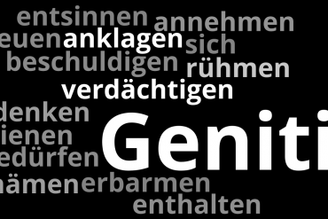 Najważniejsze czasowniki niemieckie występujące z dopełniaczem