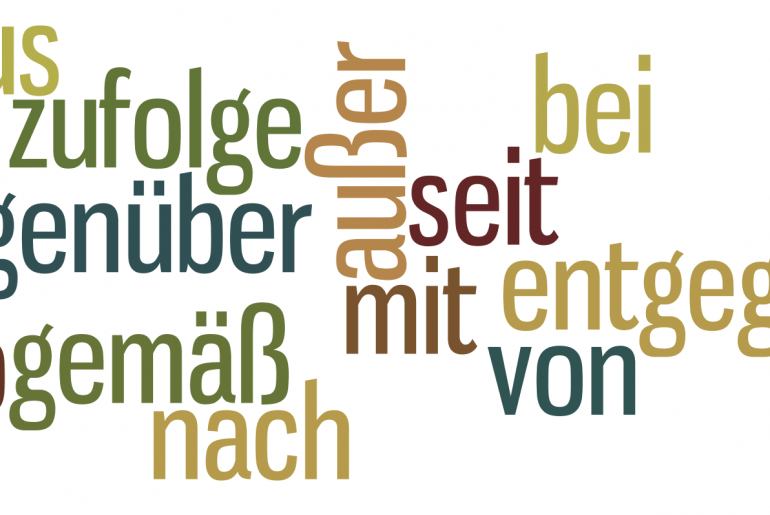 Przyimki z celownikiem w języku niemieckim